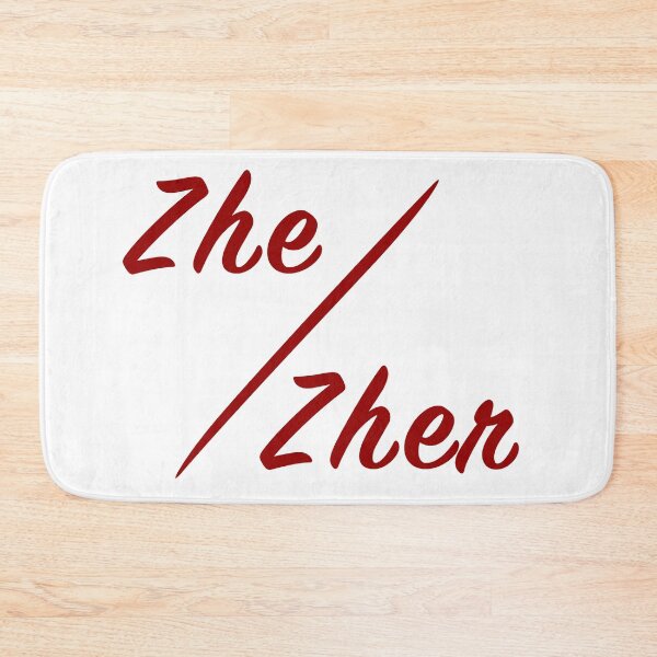 Item preview, My pronouns are - zhe / zher / zhim designed and sold by Hawthorn Mineart.