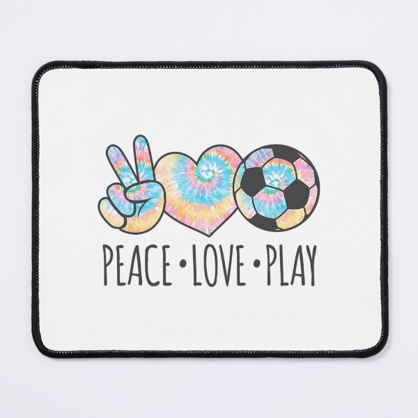 Item preview, Tie Dye Soccer for Teen Girls Peace Love Play designed and sold by zimmermansmp.
