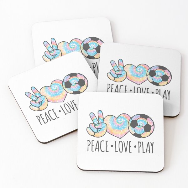 Artikelvorschau, Batik-Fußball für Teen Girls Peace Love Play entworfen und verkauft von zimmermansmp.