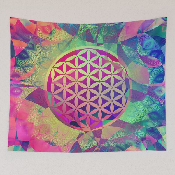 Aperçu de l'œuvre Fleur de vie (milieu d'abstraction) créée et vendue par Mandala Of Life.