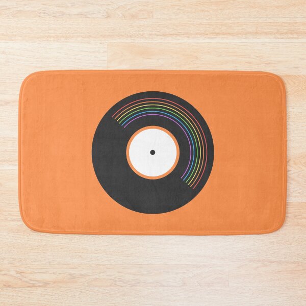 Item preview, Pride Rainbow Vinyl Record Orange designed and sold by littlecornershop.
