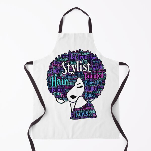 Item preview, African American Hair Stylist Words in Afro designed and sold by blackartmatters.