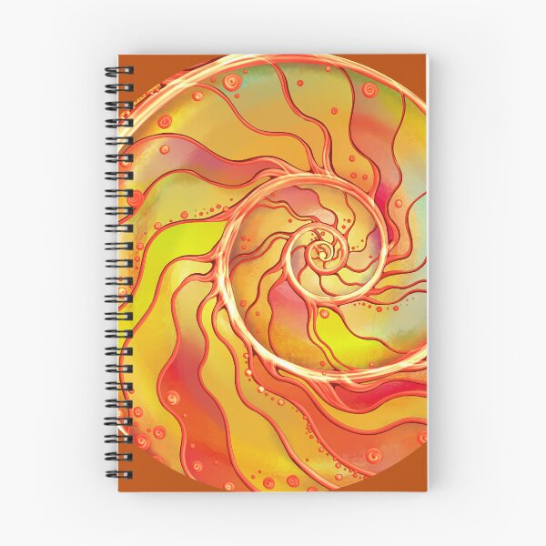 Item preview, orange spirale mandala designed and sold by MandalaFlowerArt.