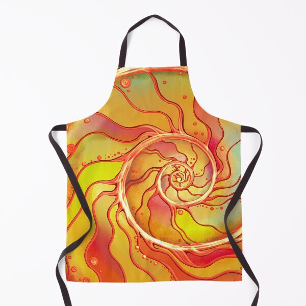 Item preview, orange spirale mandala designed and sold by MandalaFlowerArt.