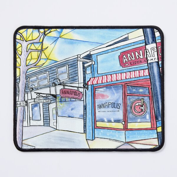 Item preview, Annapolis Cider Co. Street Scene Wolfville Nova Scotia Beautiful Day designed and sold by Kevin Cameron.