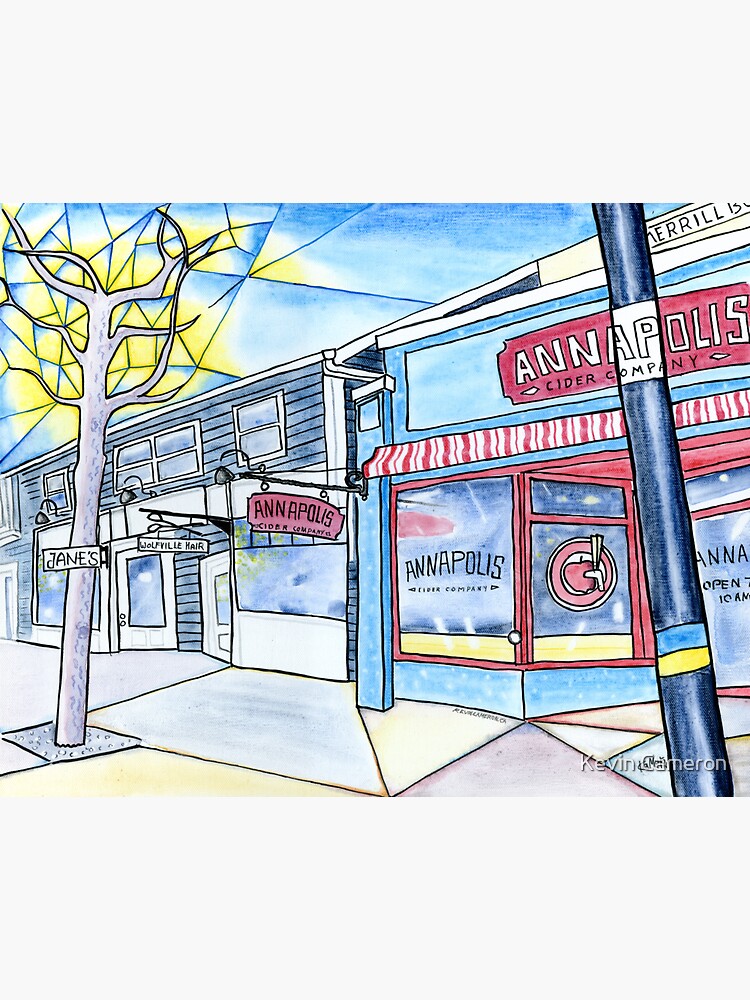 Annapolis Cider Co. Street Scene Wolfville Nova Scotia Beautiful Day by kevinart1