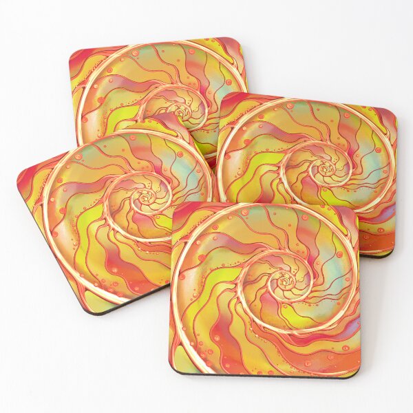 Item preview, orange spirale mandala designed and sold by MandalaFlowerArt.