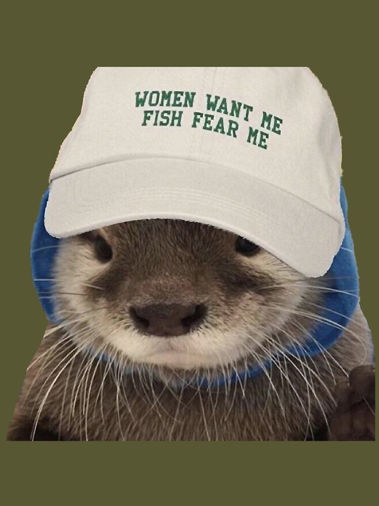 Women Want Me Fish Fear Me Otter Sticker Essential T-Shirt for Sale by  KenZoiz