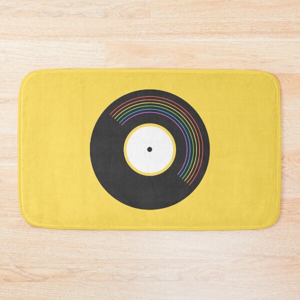 Item preview, Pride Rainbow Vinyl Record Yellow designed and sold by littlecornershop.