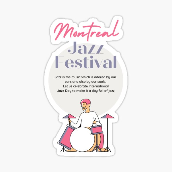 Item preview, Montreal Jazz Festival designed and sold by Pea Fitness.