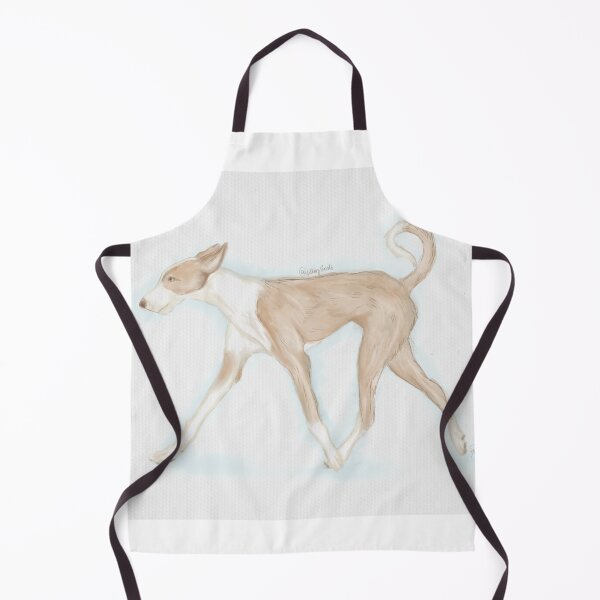 Item preview, Red and White Ibizan Hound Watercolor designed and sold by YitingZarts.