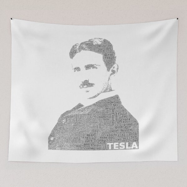 Item preview, Nikola Tesla Word Cloud designed and sold by WordyCloud.
