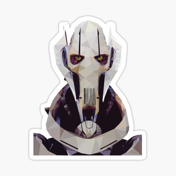 Vista previa del artículo con la obra «General Grievous Geometric Arts», diseñado y vendido por yhodesign.