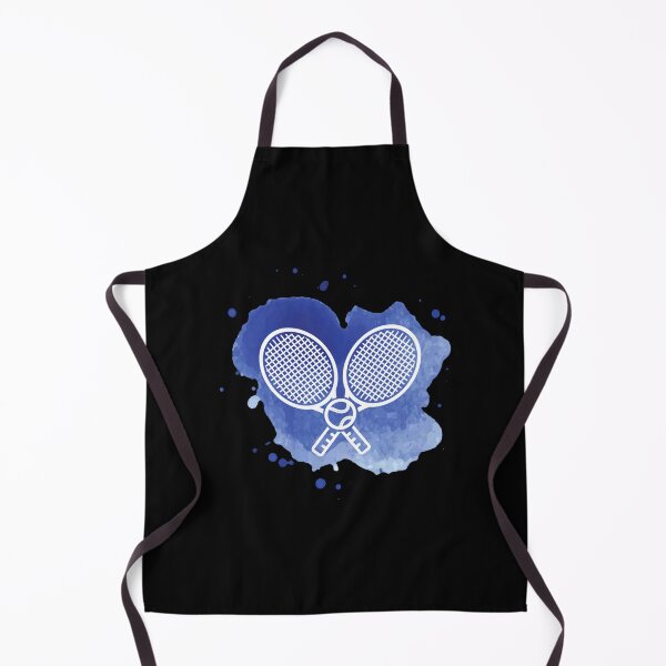 Item preview, Tennis Racquets Watercolor Blue Sticker designed and sold by verarheaf9.