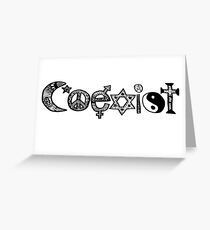"Coexist" Zentangle Greeting Card