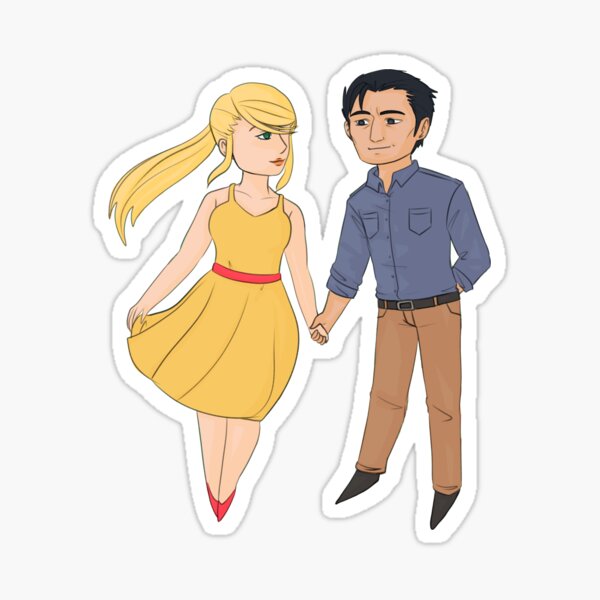 Adam and Samus - Dance Sticker