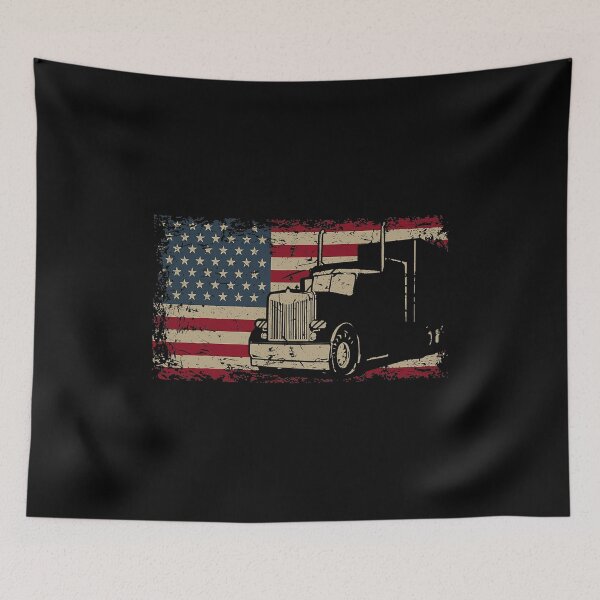 Item preview, Truck Driver American Flag Gift Patriotic Trucker designed and sold by GardNewerd.