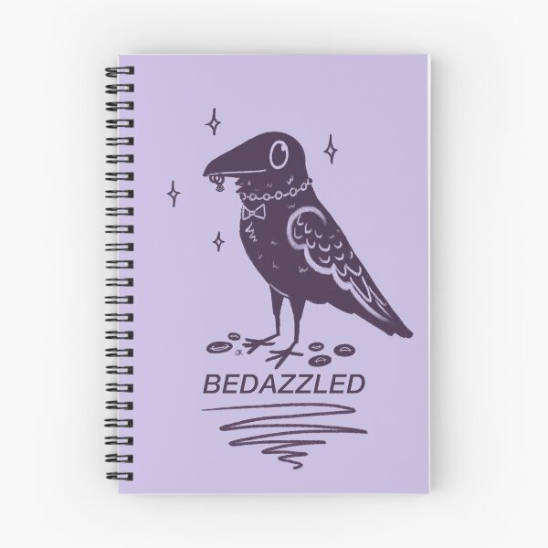 Item preview, Bedazzled Crow With Text designed and sold by Salem Scribbles.