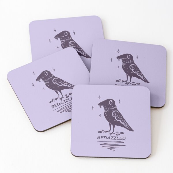 Item preview, Bedazzled Crow With Text designed and sold by Salem Scribbles.