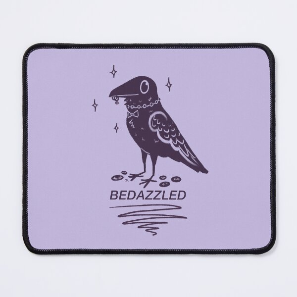 Item preview, Bedazzled Crow With Text designed and sold by Salem Scribbles.