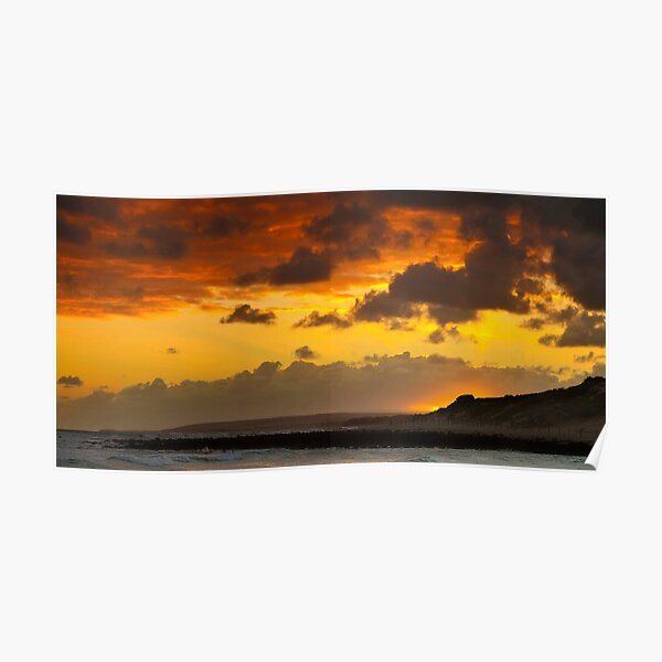 "0486 Winter Sunset Breamlea" Poster for Sale by HansKawitzki Redbubble