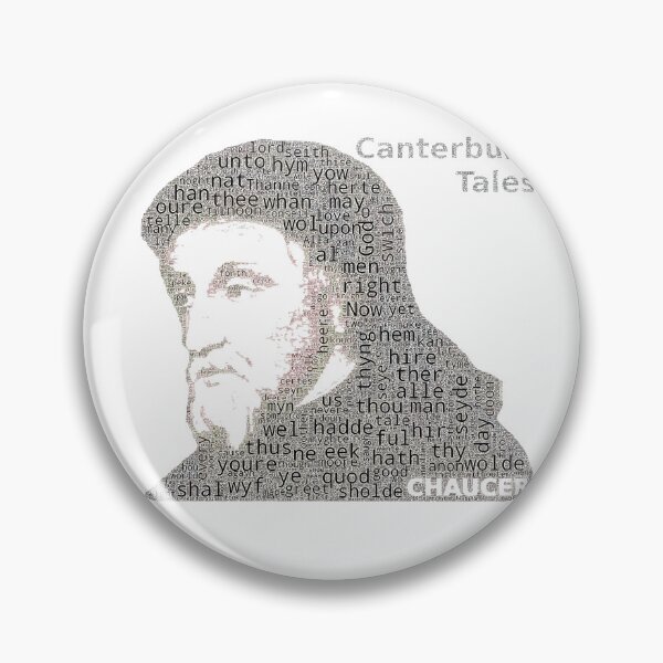 Item preview, Geoffrey Chaucer's "Canterbury Tales" Word Cloud designed and sold by WordyCloud.