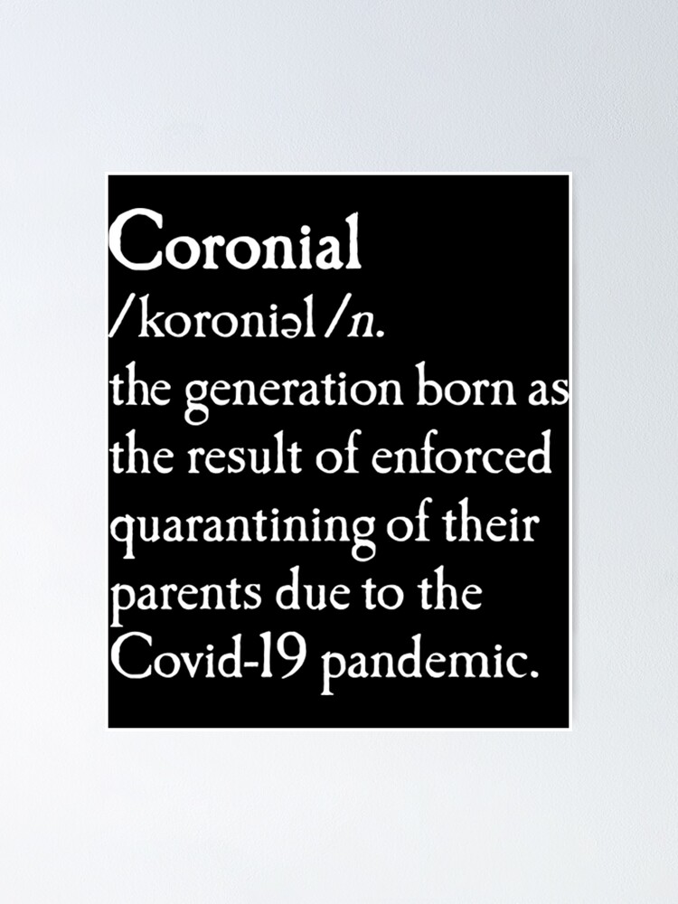 "Baby Shower TShirtCoronial dictionary quarantine born baby meme