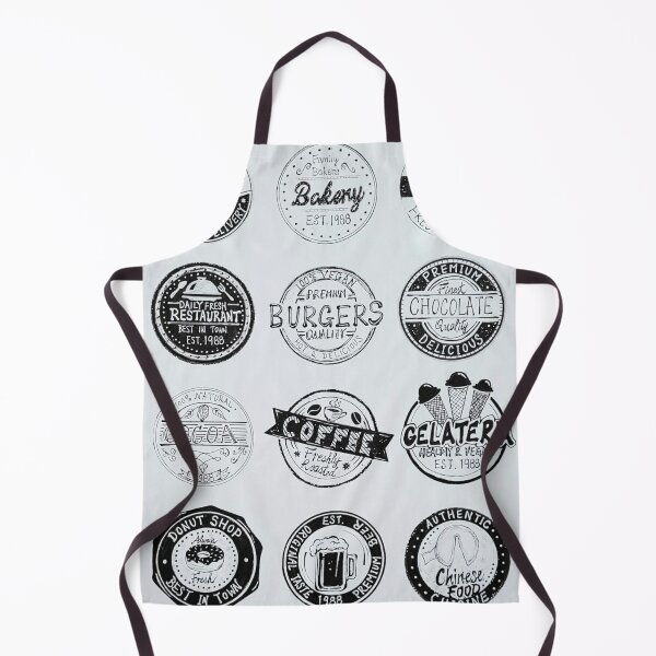 Item preview, Vintage Retro Sign Menu Logo Sticker Black and White stamp pattern designed and sold by YKSBYOFS YKSBYOFS.