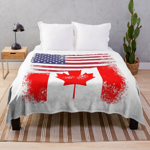 Item preview, Half Canadian Flag Vintage Canada Usa designed and sold by sillyshirtsra.