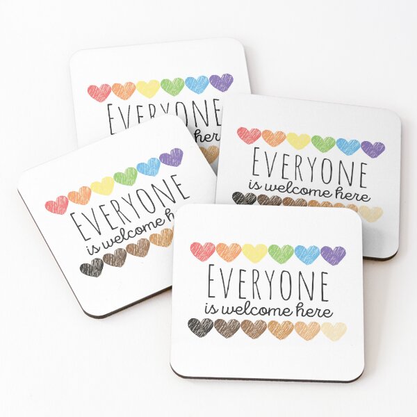 Item preview, All Are Welcome Here Gift - Everyone is welcome here flag gift designed and sold by YaliliArt.