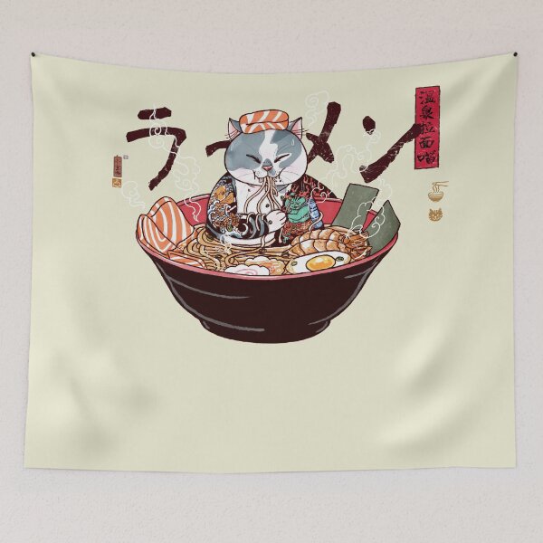 Artikelvorschau, Onsen-Ramen-Katze entworfen und verkauft von xiaobaosg.