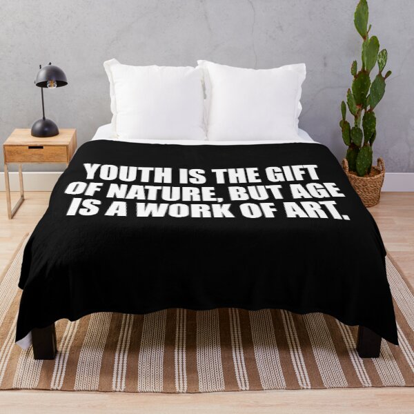 Item preview, Youth is the gift of nature, but age is a work of art designed and sold by Colorfulandfun.