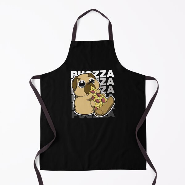 Item preview, Dog eating pizza (Pug) designed and sold by The magic Yellow bus.