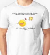 A Photon Travelling Science Joke Unisex T-Shirt