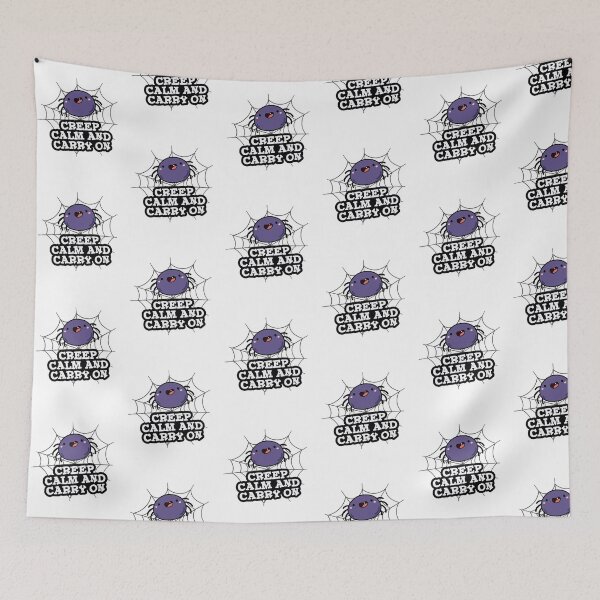 Item preview, Creep Calm And Carry On Cute Spider Pun designed and sold by punnybone.