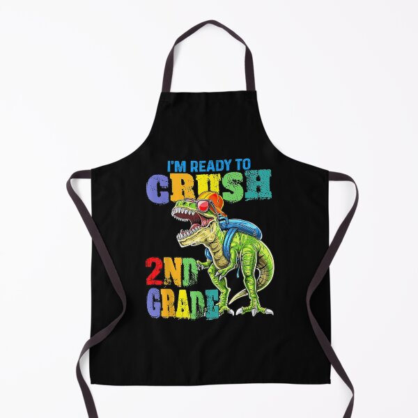 Item preview, FUNNY DINOSAUR BACK TO HOOL I39;m ready to crush 2nd Grade T-Shirt designed and sold by BahrkeQuartz.