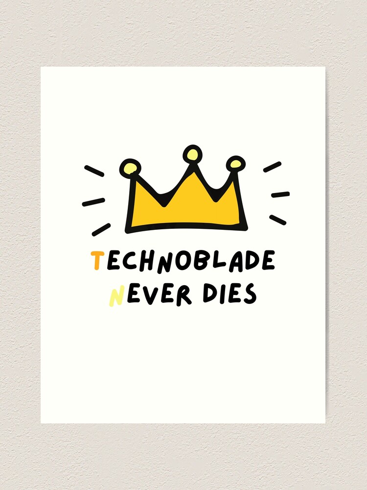 Technoblade Never Dies Tribute To Techno Design Unisex T-Shirt