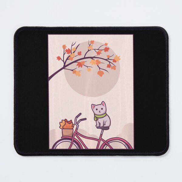 Item preview, Meowtiful Autumn, Cat Sitting On A Bycicle designed and sold by PauloDen.