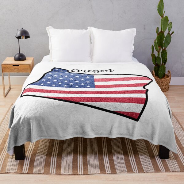 Item preview, Oregon State Outline with Patriotic USA American Flag designed and sold by Gsallicat.