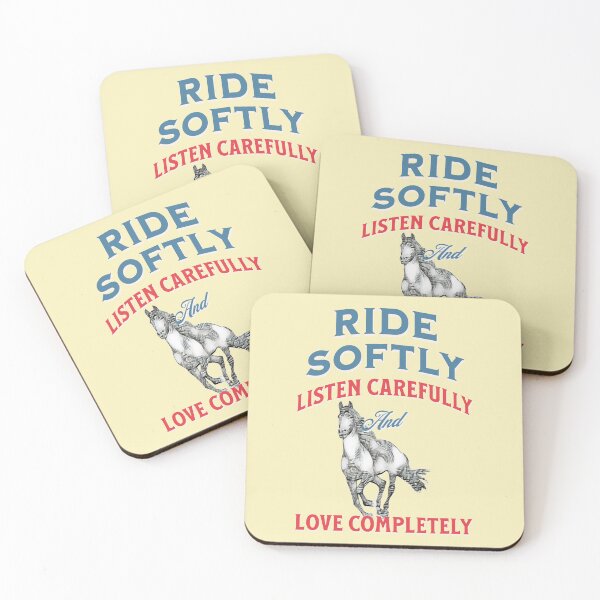 Item preview, Ride Softly Listen Carefully and Love Completely - Horse riding designed and sold by No1Equestrian.