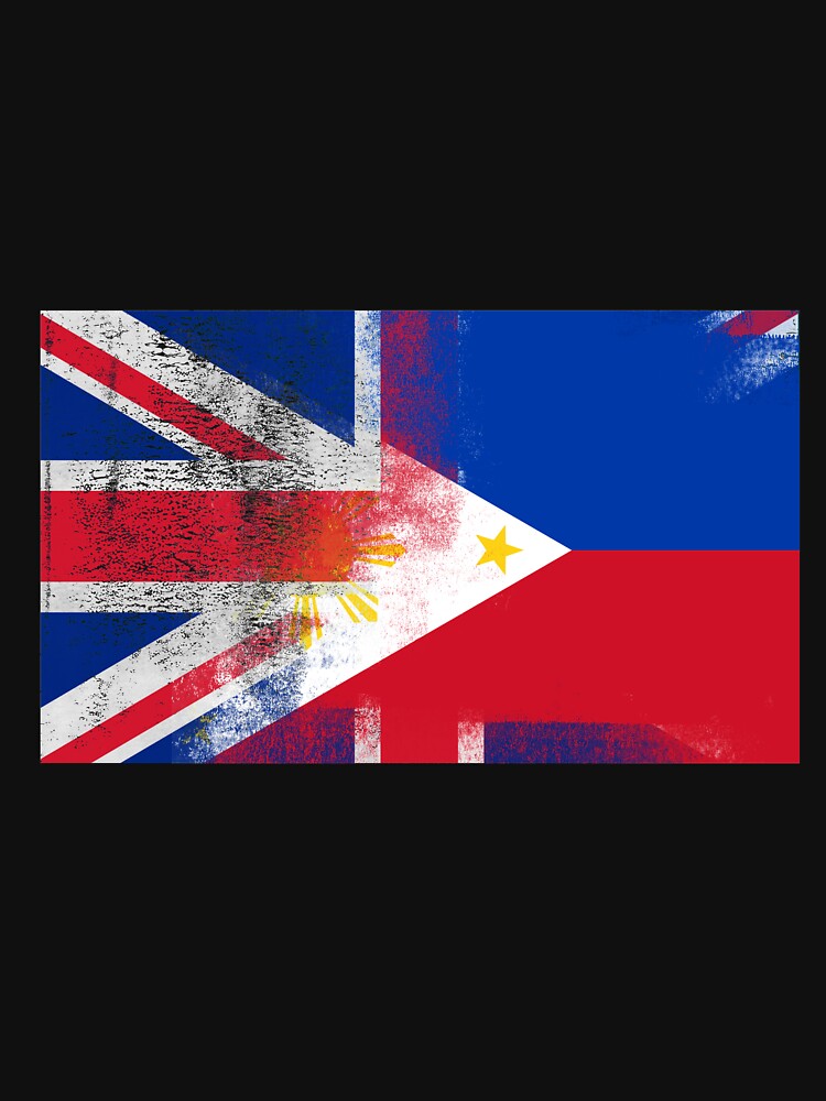 "British Filipino Half Philippines Half UK Flag" Tshirt by ozziwar