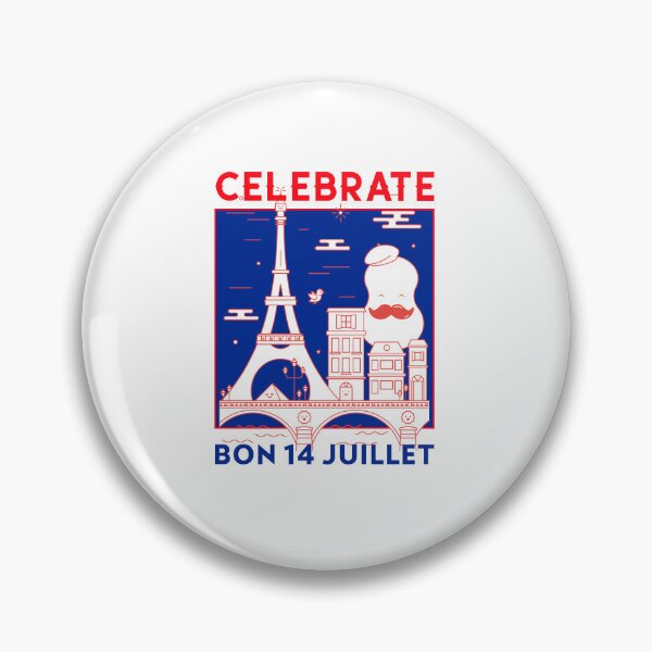 Item preview, Bastille Day, Bonne Fete, French National Day, Bon 14 Juillet, Happy Birthday France. designed and sold by SBRTPOD.