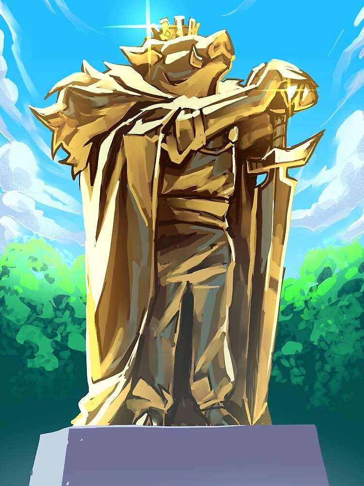 "Technoblade Statue" Poster for Sale by EthelMonahan | Redbubble