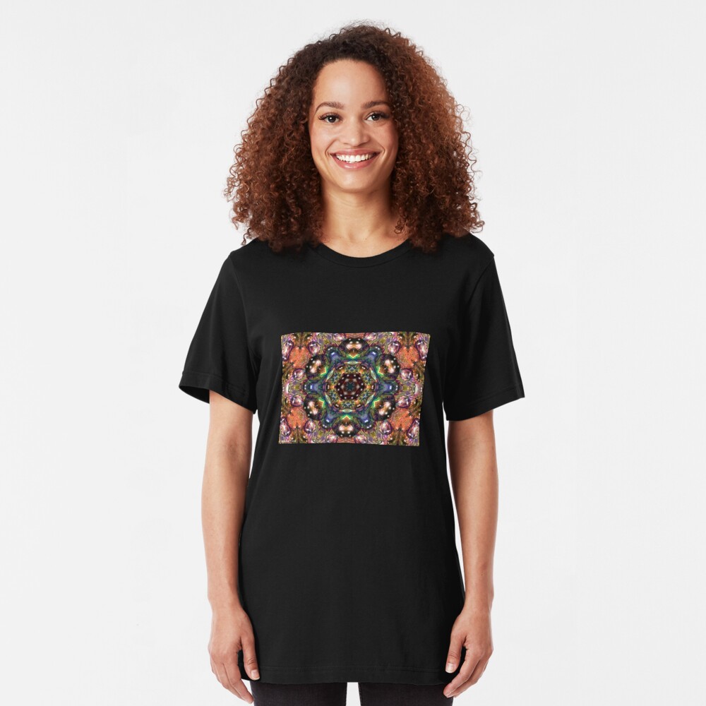 Water Kaleidoscope5 Slim Fit T-Shirt