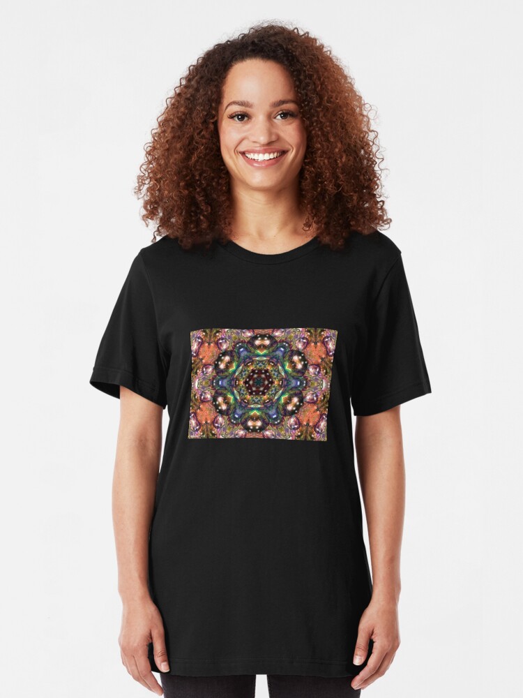 Alternate view of Water Kaleidoscope5 Slim Fit T-Shirt