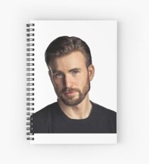 Chris Evans being hot Spiral Notebook