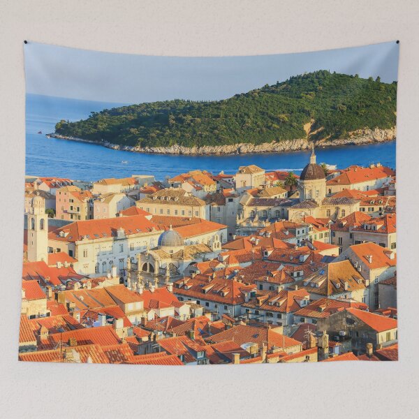 Item preview, Dubrovnik, Old Town, Ragusa, Croatia, beautiful photo to digital painting designed and sold by Orianah.