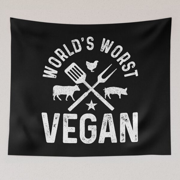 Item preview, World's Worst Vegan Funny Butcher Meat Lover BBQ designed and sold by xmjajd.
