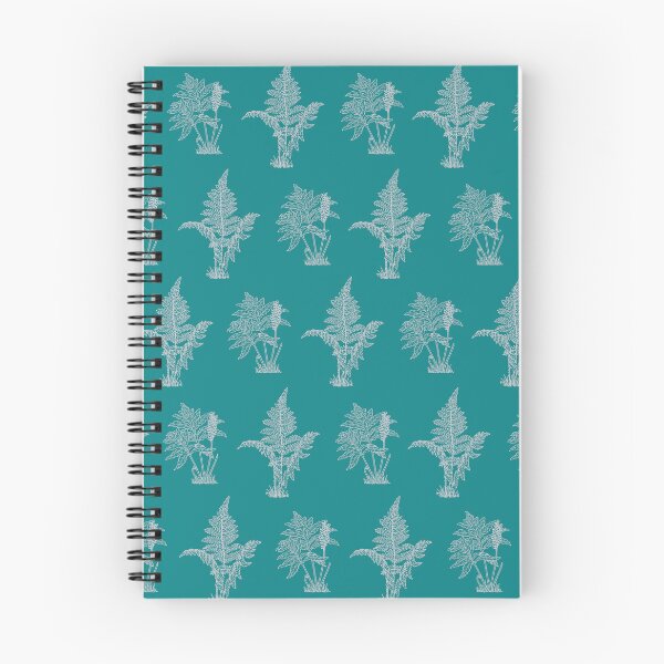 Item preview, Ice Gray Ferns On Teal Background designed and sold by burbankdesigns.