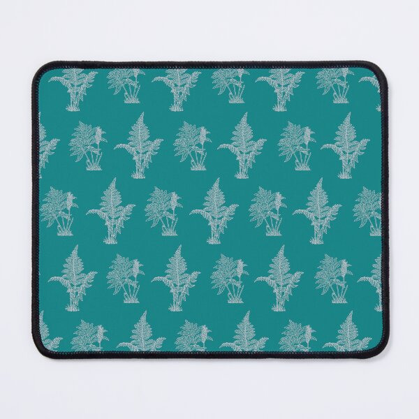 Item preview, Ice Gray Ferns On Teal Background designed and sold by burbankdesigns.